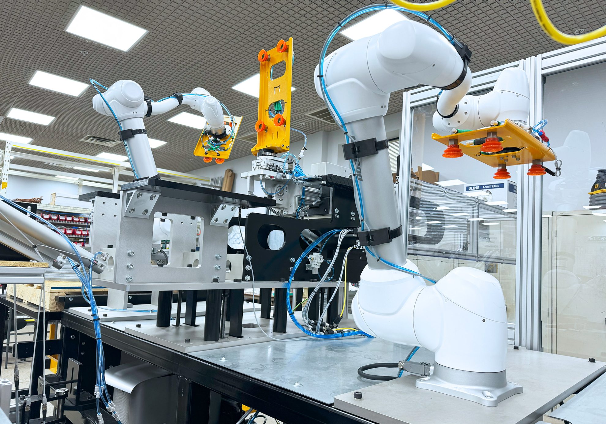 Automated Assembly Press Machine tending and assembly automation – Bharat Robotics